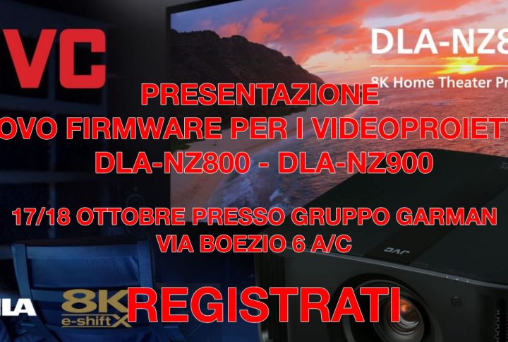 PRESENTAZIONE NUOVO FIRMWARE PER I PROIETTORI DELLA SERIE DLA-NZ800 E DLA-NZ900